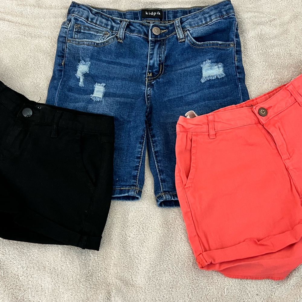 3 pair kidpik girls size 10 shorts